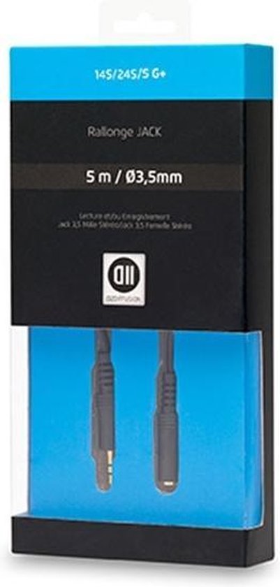 Rallonge audio jack mâle 3,5 mm/fiche femelle, stéréo, 3,0 m