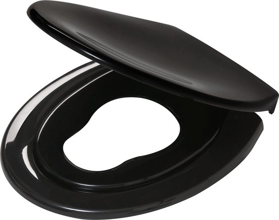Tiger Tulsa - Toiletbril met deksel - WC bril - Thermoplast Zwart | bol.com