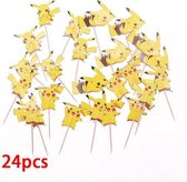 24 stuks cupcake toppers Pokemon
