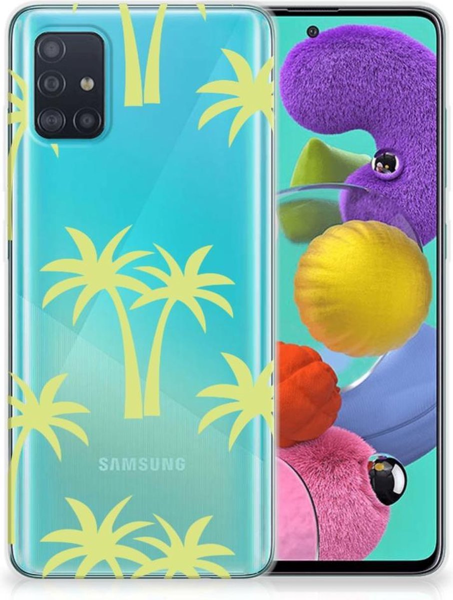TPU Hoesje voor Samsung Galaxy A51 TPU Case Palmtrees