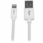 StarTech.com Câble blanc Apple 8 broches connecteur Lightning vers USB de 2 m pour iPhone / iPod / iPad