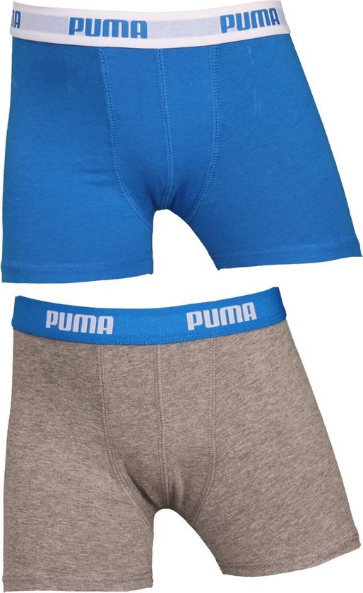 PUMA Boxershort Homme PUMA BASIC BOXER 2P - Bleu / Gris