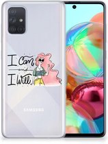 Geschikt voor Samsung Galaxy A71 Telefoonhoesje met Naam i Can