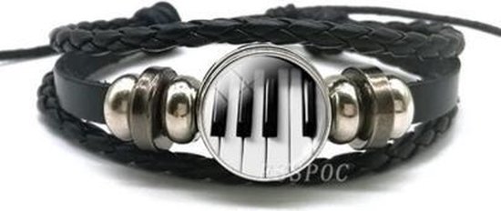 Akyol - Piano armband cadeau - Piano accessoires - Piano - Noot - Muziek - Sfeer - cadeau - kado - geschenk - gift - verjaardag - feestdag – verassing – instrument – vleugelpiano – snaar