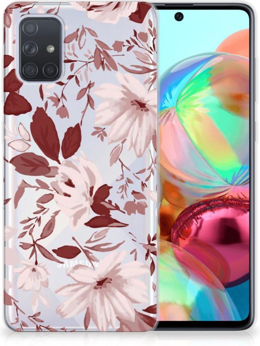 Hoesje maken Samsung Galaxy A71 Watercolor Flowers