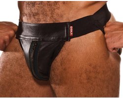 Colt Leather Zip Jock - Black