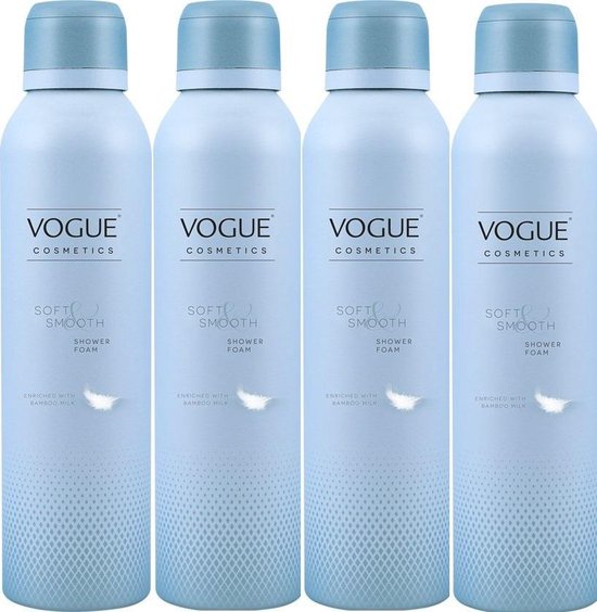 Vogue Douche Foam Soft & Smooth - Douchegel - 4 x 200 ml Voordeelverpakking  | bol.com