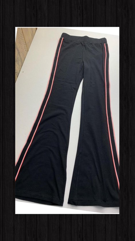 Garcia Jeans tregging zwart met streep oranje wit M02521 bol