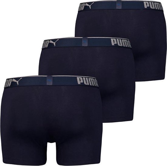 PUMA Boxershort Heren Sueded Cotton - Blauw - Maat XL | bol.com