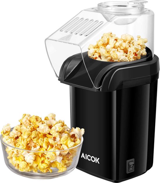 Machine à popcorn Aicok - 1200W - Avec tasse à mesurer amovible - Couvercle  amovible -... | bol