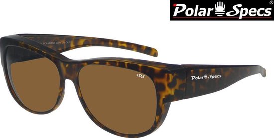 Polar Specs® Overzet Zonnebril PS5097 – Havana Brown – Polarized Brown – Medium – Women