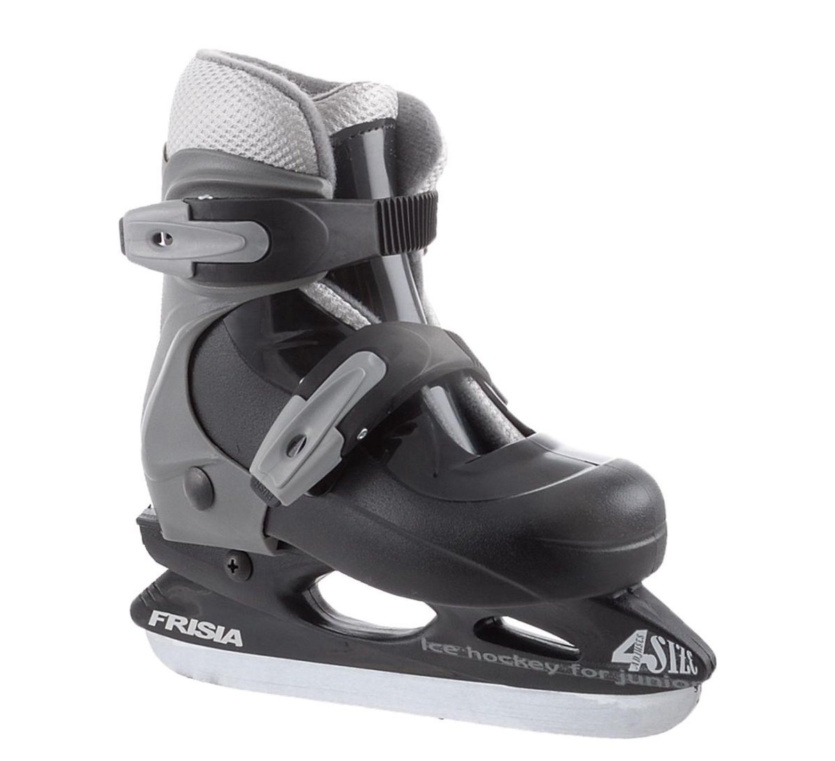 Zandstra Schaatsen - Maat 25-28 - Unisex - Zwart/Grijs