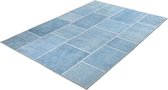 Vintage patch -vloerkleed - Nora 12 Patch blauw 230x160cm