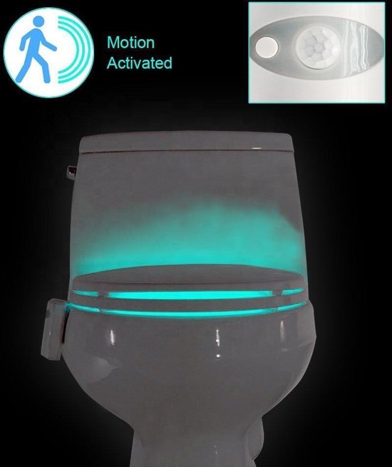 bros Egomania politicus Toilet LED light Inclusief Batterijen - WC LED Lamp - Nachtlampje - Wc Led  Verlichting... | bol.com