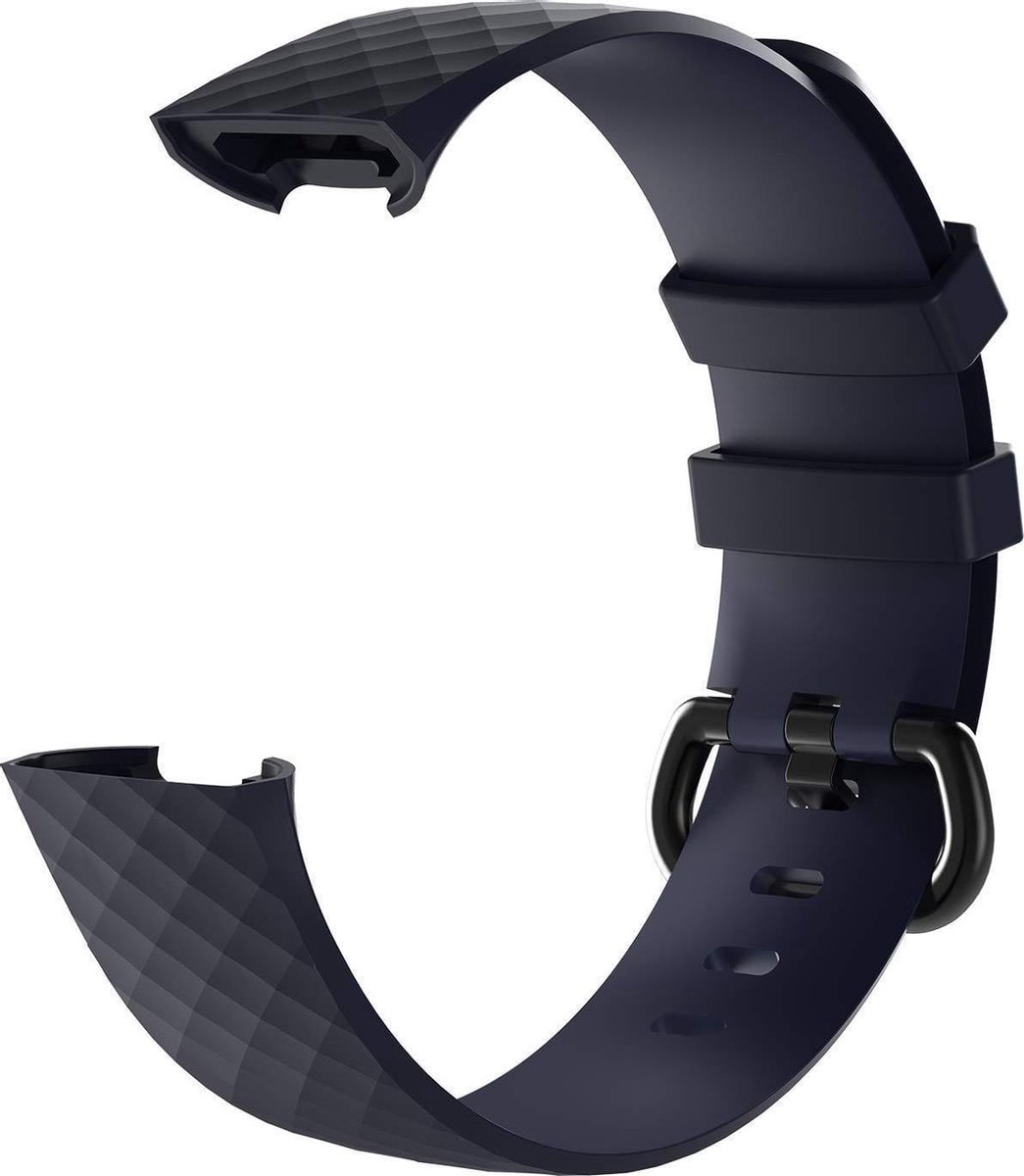watchbands-shop.nl Siliconen bandje - Fitbit Charge 3 - Zwart - Small