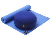 Yoga-Set Starter Edition - Meditatie (Yoga mat + meditatiekussen) blue Fitnessmat YOGISTAR