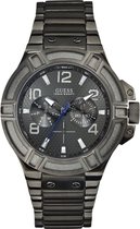 Guess Rigor W0218G1 Horloge - Staal - Grijs - Ø 46 mm