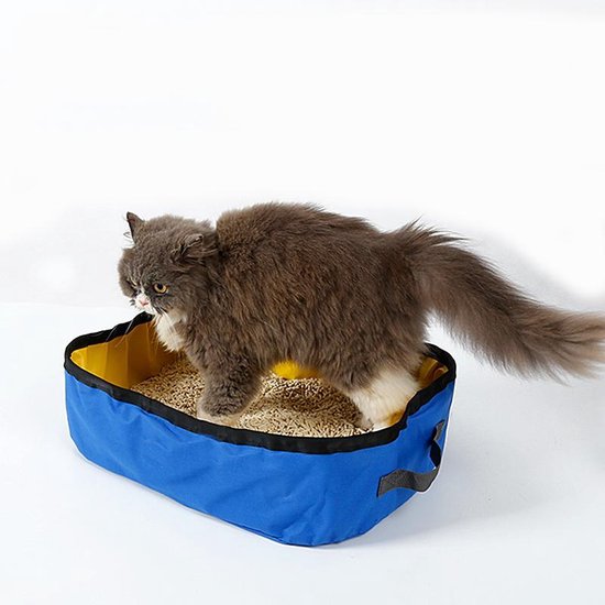 Baan Kust natuurkundige Opvouwbare kattenbak kattentoilet ideaal voor op reis | bol.com