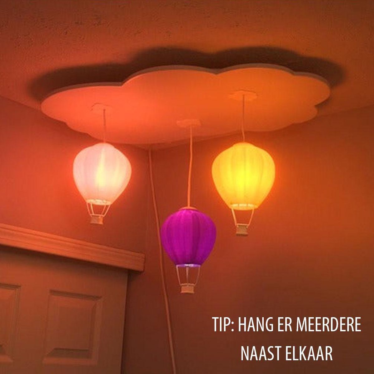 Kinderlamp luchtballon, kinderkamer lamp, | bol.com
