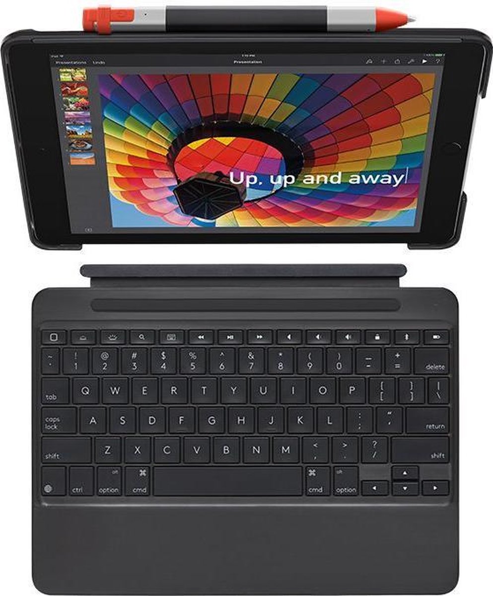 Logitech Slim Combo - Toetsenbord Case voor 5e & 6e generatie iPad - Qwerty  | bol.com