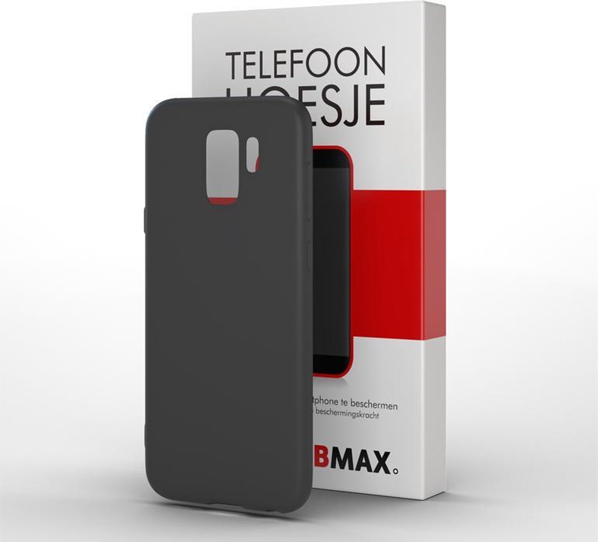 BMAX Samsung Galaxy S9 Plus Zwart / Dun en beschermend telefoonhoesje / Case
