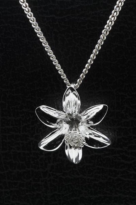 Collier pendentif jonquille en argent