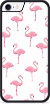 iPhone 8 Hardcase hoesje Flamingo - Designed by Cazy