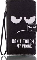 Samsung Galaxy J7 (2016) Portemonnee Hoesje Don't Touch My Phone Print