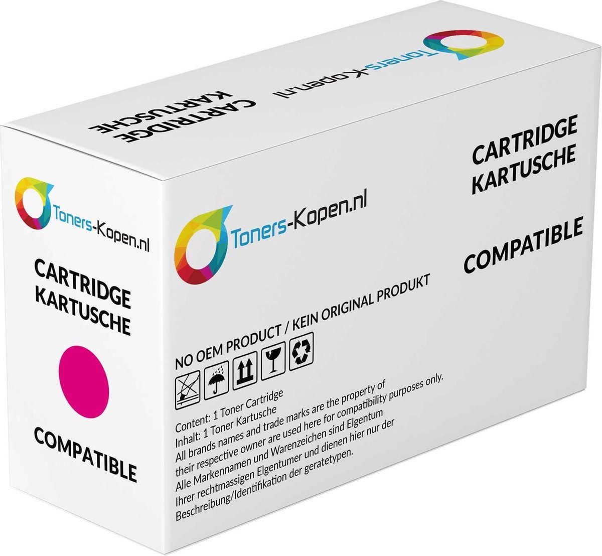 Kyocera TK-880M - Toner Magenta - 18000 pagina's - Huismerk Compatible - Geschikt voor Kyocera FS-C8500DN - 1T02KABNL0 TKCM880 alternatief - Kyocera toner