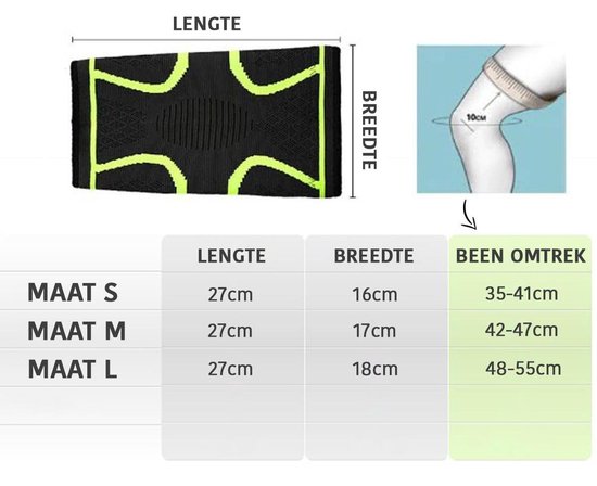 Effectieve Kniebrace Bandage - 2 Stuks - Unisex - Maat M