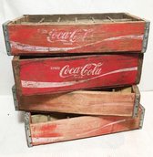 Originele Vintage Houten Coca-Cola Flessenkrat 24 vakken