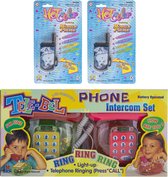 Telefoon set - intercom set Tele bel + 2 mobiel telefoons gratis