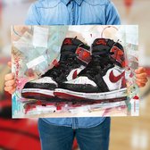 Air Jordan 1 ‘Track red’ art print (70x50cm)