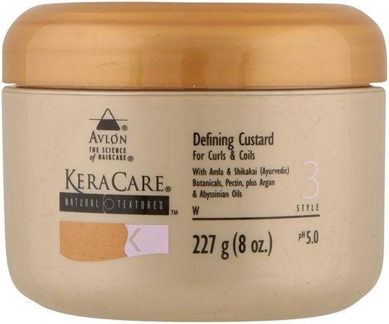 KeraCare - Natural Textures Curl Defining Custard - 227gr - CG proof