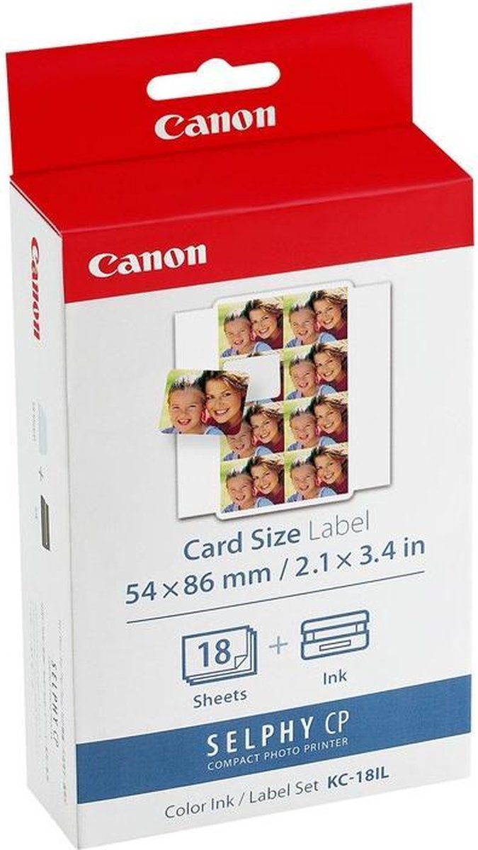 Canon KC-18IL Selphy CP Serie inkt en papier