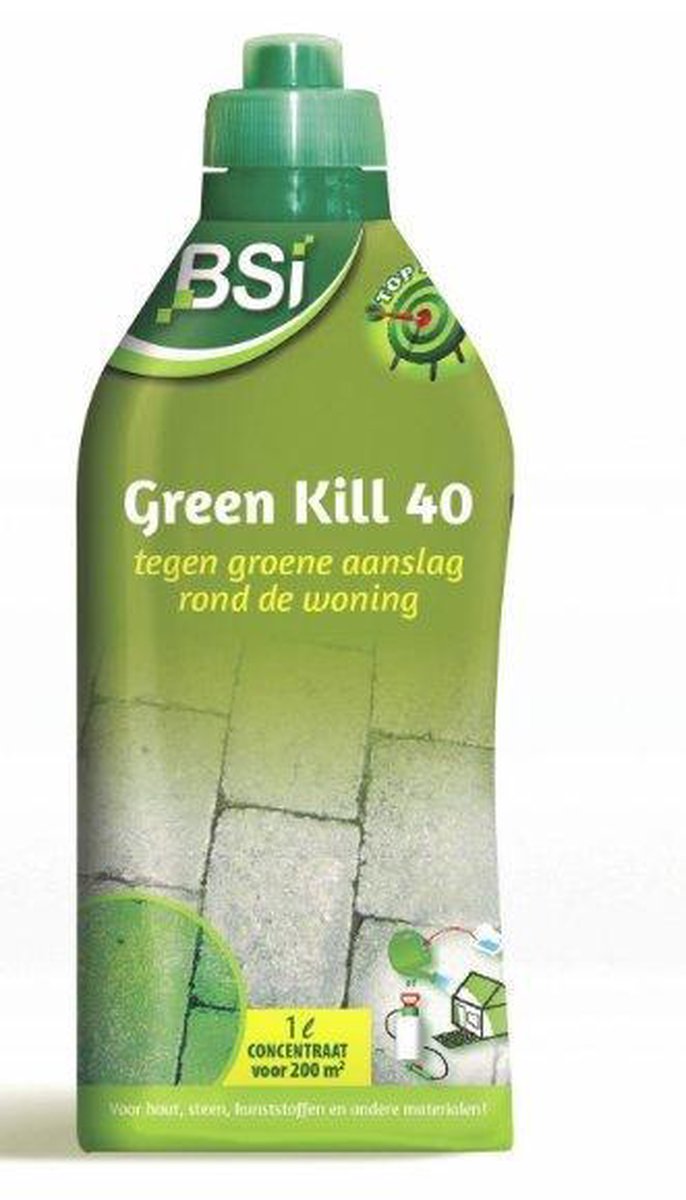 BSI - Green Kill 40 - Tegen groene aanslag rond de woning - 1 L voor 200 m² — afbeelding 3