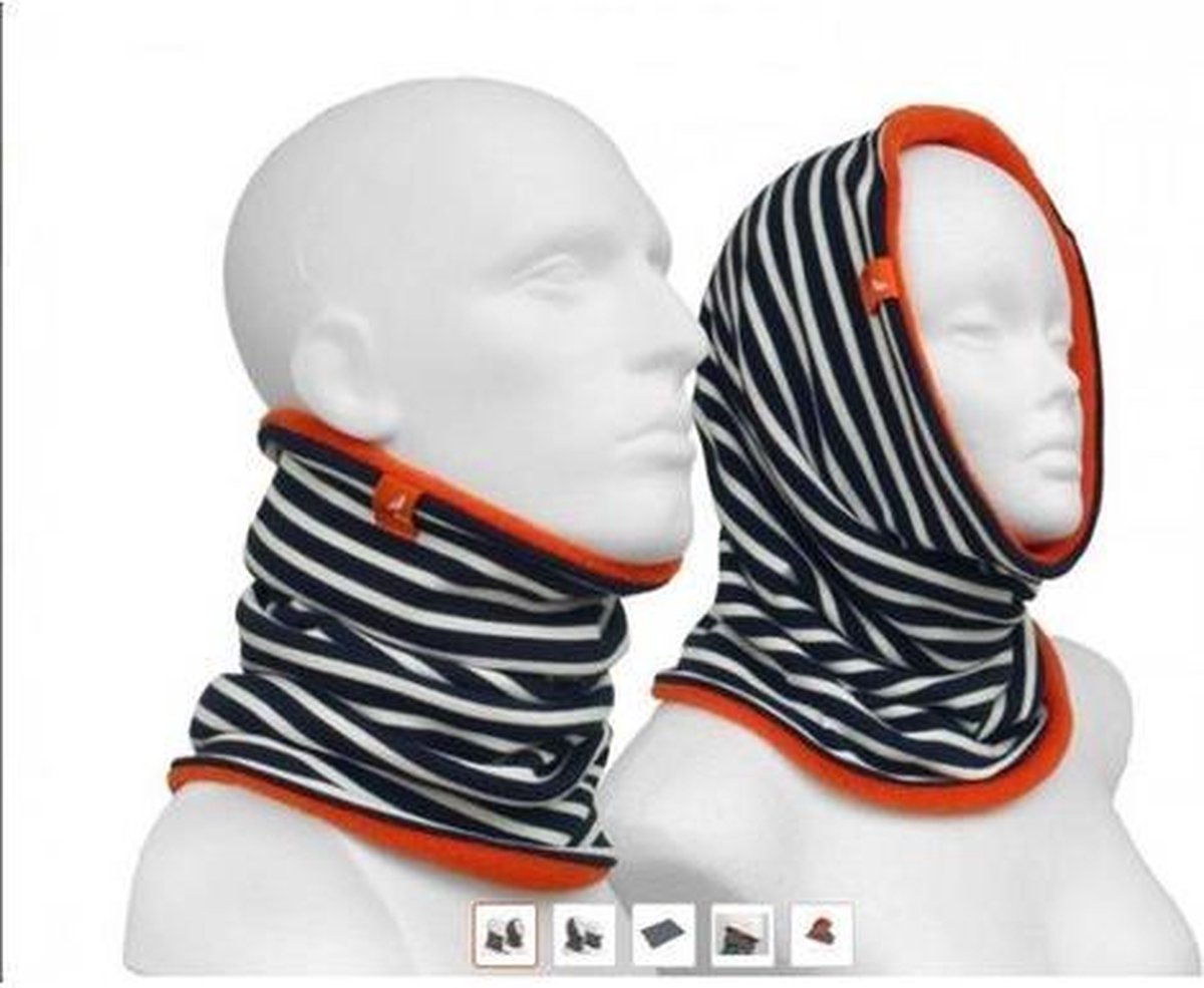 Loop Sjaal Marinelook | Cotton & Fleece
