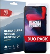 Rosso Screen Protector Ultra Clear Duo Pack Geschikt voor OnePlus 6 | Folie | 2 Stuks