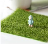 Miniatuur gras voor poppenhuis tuin of treinbaan - 4 stuks