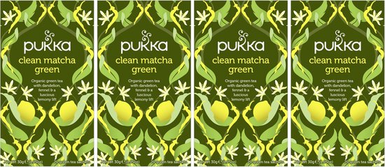 Pukka Clean Matcha Green Thee - 4 x 20 zakjes