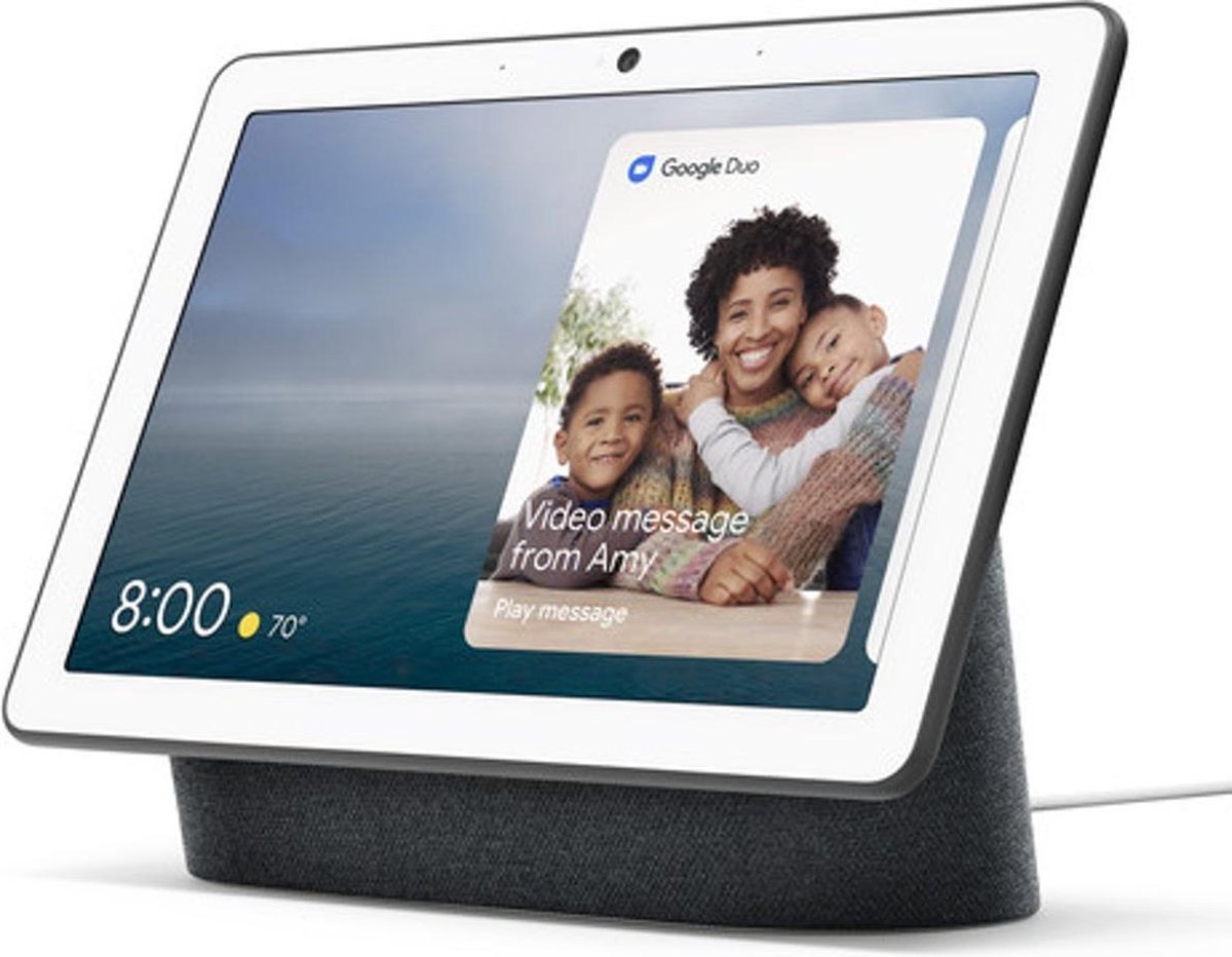 Google Nest Hub Max | Smart Speaker met scherm |Charcoal | EU versie - Google Nest