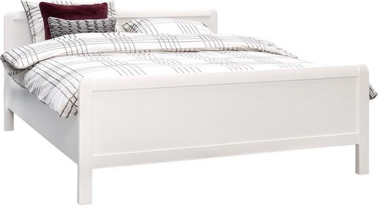 ledematen Kwade trouw zegevierend Beddenreus Bari Compleet Bed met Polyether Matras en Lattenbodem - 180x200  cm - Wit | bol.com