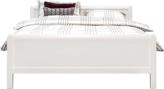 Beddenreus Bari Compleet Bed met Polyether Matras en Lattenbodem - 140x200 cm - Wit |