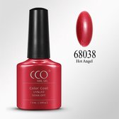 CCO Shellac-Hot Angel 68038-Oranje Rode Tint-Gel Nagellak