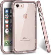 Luxe Bumper Back cover voor Apple iPhone 6 - iPhone 6s - Roze - Transparant - Shockproof