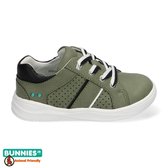 Bunnies JR 220142-967 Jongens Lage Sneakers - Groen - Imitatieleer - Veters