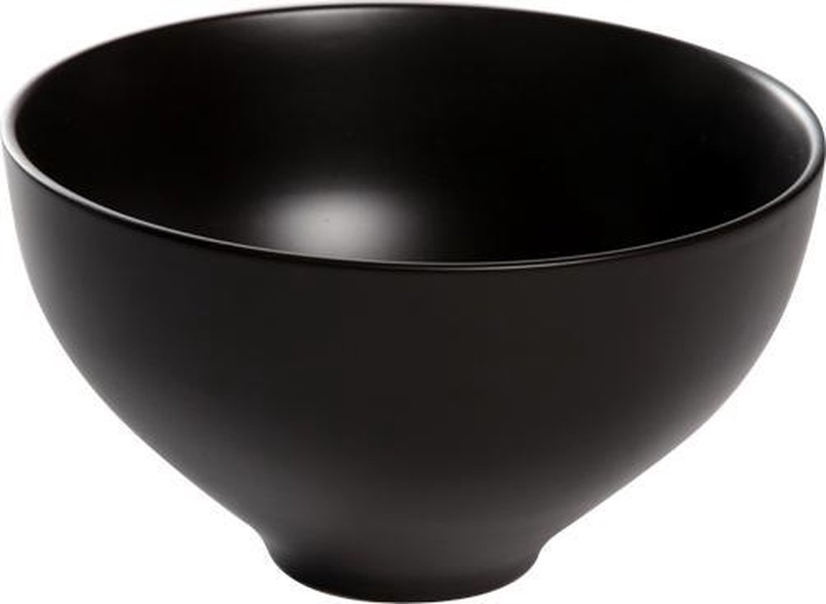 Cosy & Trendy Okinawa Slakom - Ø 22 cm x 2,5 cm - Zwart (set van 2)