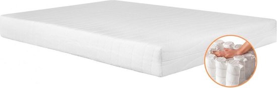 Trendzzz® Matras Pocketvering 7-zones 200x200 dikte c.a. 18cm