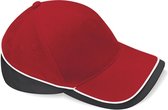 Beechfield Competition Cap Classic Red/Black/White