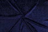 Velours de panne stof - Marineblauw - 10 meter